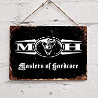 SIGNCHAT Letrero de metal para pared con texto en inglés &quot-Masters of Hardcore Music Life&quot- (8 x 12 pulgadas)